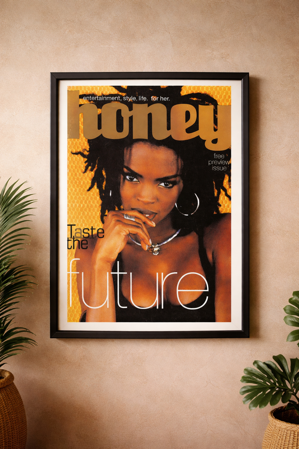 Lauryn Hill on Honey magazine Cover