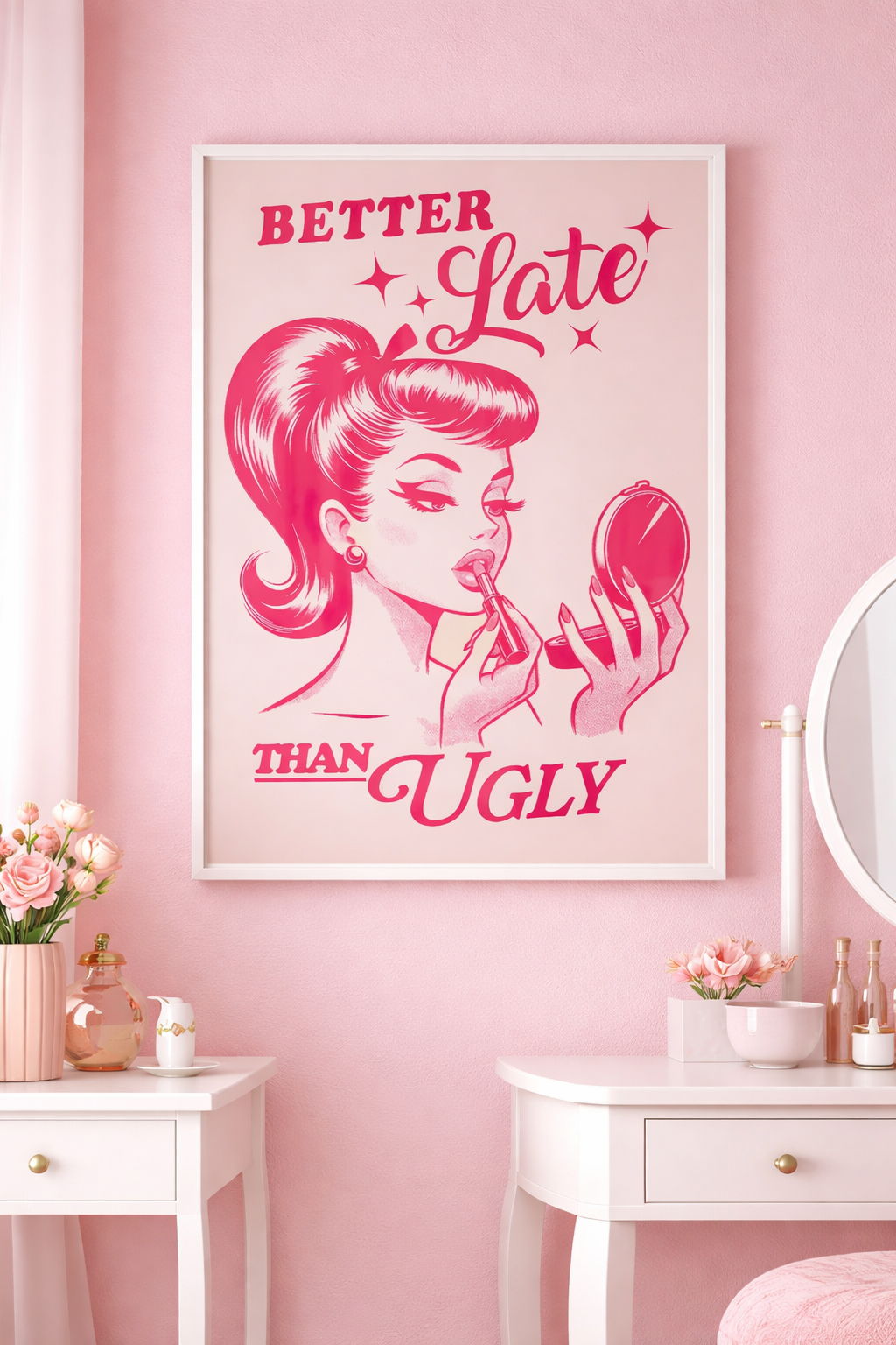 Retro glamour with a playful twist